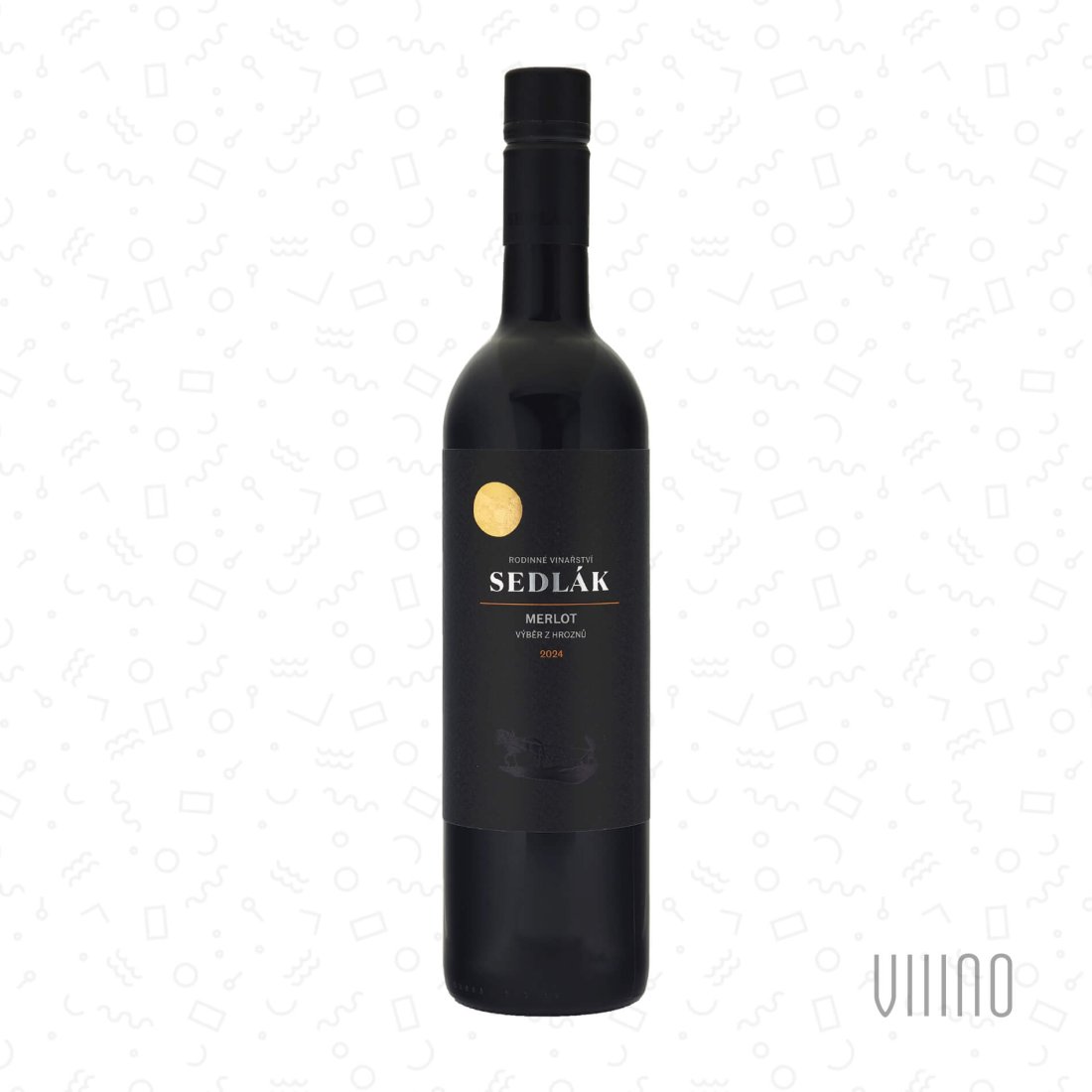 Merlot 2024 výběr z hroznů SEDLÁK "Přední hora" suché š. 123/24