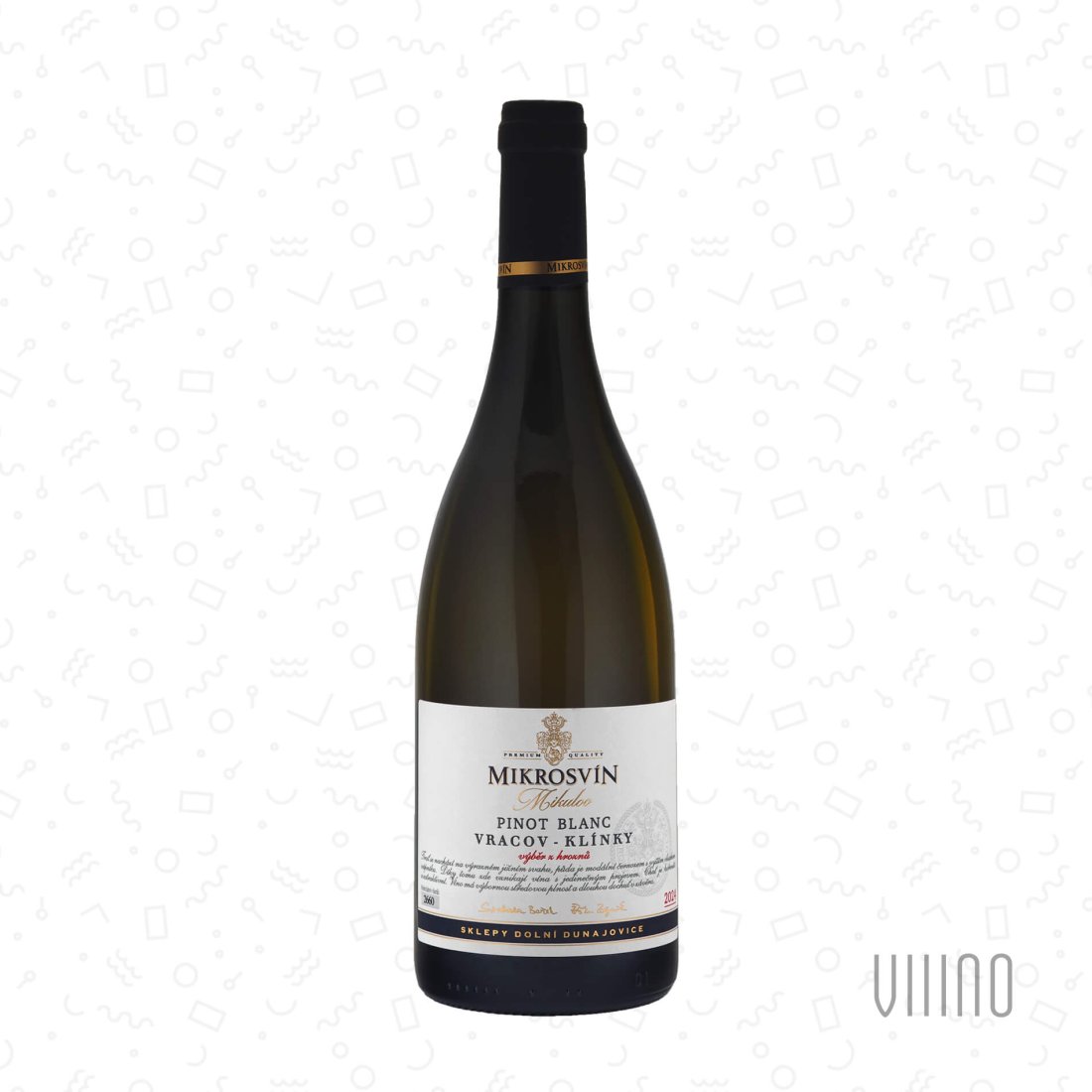 Pinot Blanc KLÍNKY 2024 "Traditional line" výběr z hroznů MIKROSVÍN suché š. 442