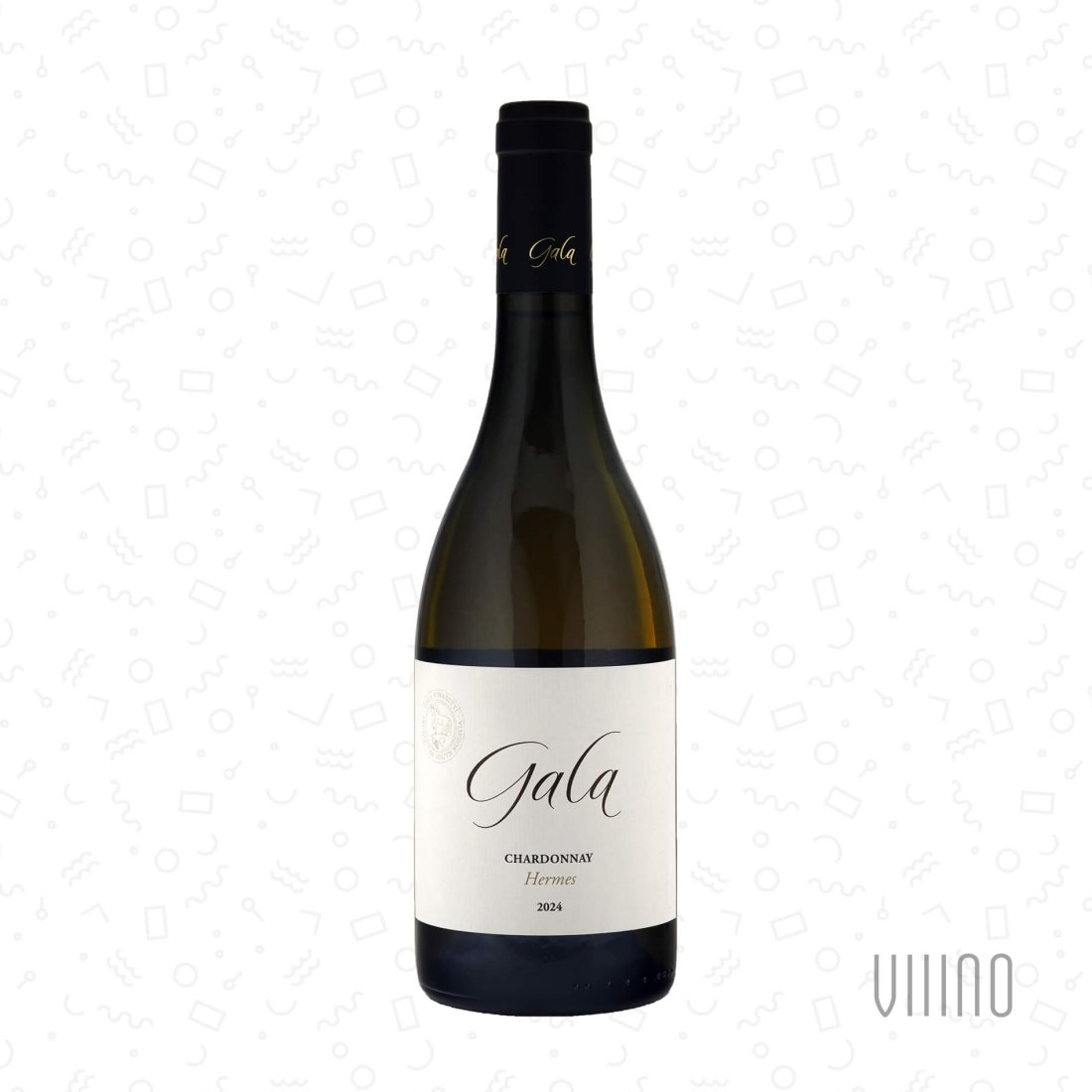 Chardonnay HERMES 2024 moravské zemské víno GALA "Levá Bavorská" suché š. CHH324