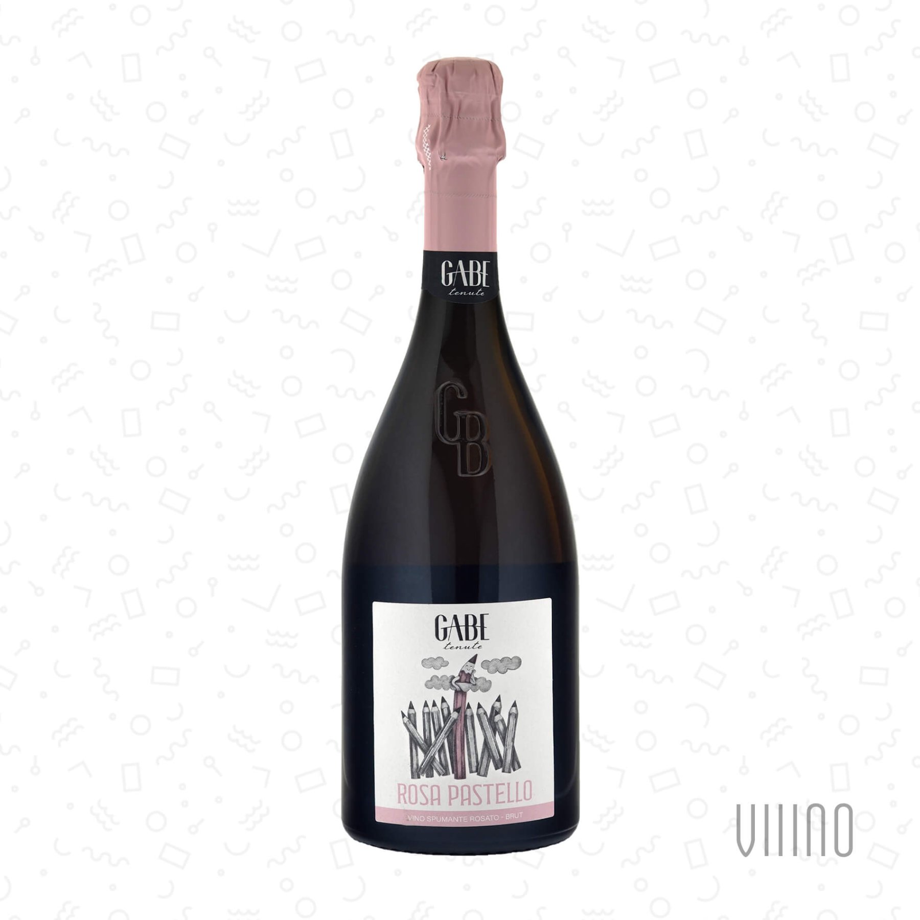 ROSA PASTELLO Vino Spumante Rosato Brut GABE