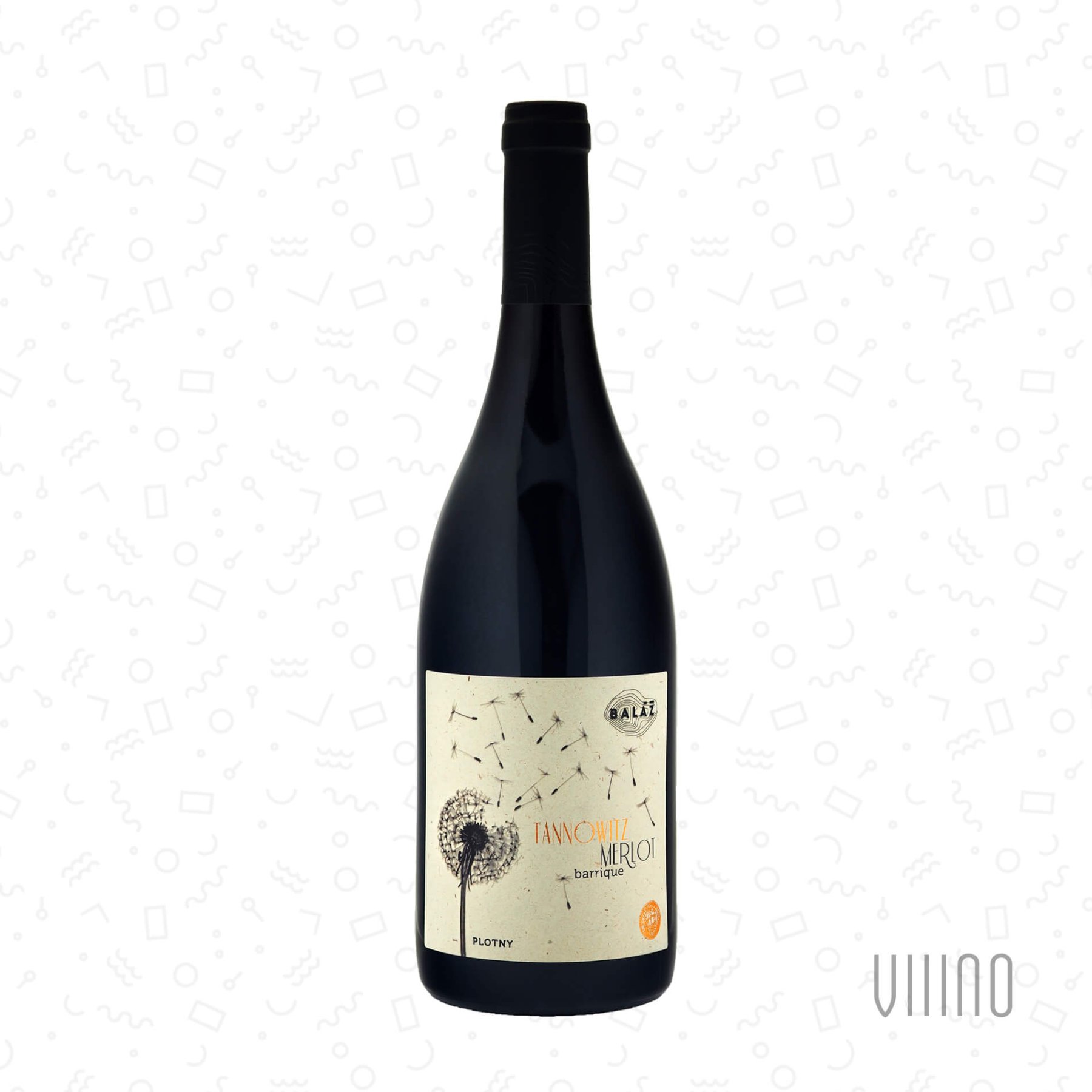 Merlot PLOTNY 2025 TANNOWITZ výběr z hroznů BALÁŽ suché š. 112-25